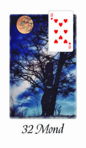 Strahlen-Lenormand 32 Mond ©Barbara Nobis alias Meredith Kalyan
