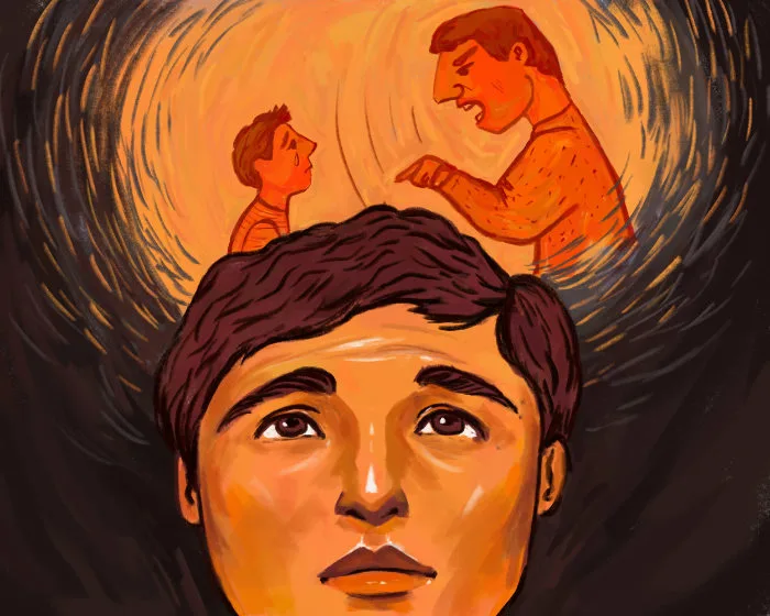 Illustration des inneren Kindes als schutzbedürftiger und verletzlicher Anteil in uns